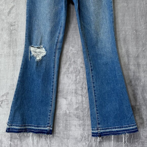 FRAME Le Crop Mini Boot Jeans Size 27 in Lake Shore - Picture 6 of 10